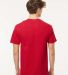 M&O Knits 4800 Gold Soft Touch T-Shirt Deep Red back view