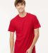 M&O Knits 4800 Gold Soft Touch T-Shirt Deep Red front view