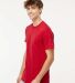 M&O Knits 4800 Gold Soft Touch T-Shirt in Deep red side view