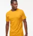 M&O Knits 4800 Gold Soft Touch T-Shirt in Gold front view