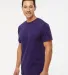 M&O Knits 4800 Gold Soft Touch T-Shirt in Purple side view