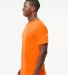 M&O Knits 4800 Gold Soft Touch T-Shirt in Safety orange side view