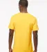 M&O Knits 4800 Gold Soft Touch T-Shirt in Yellow back view