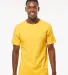 M&O Knits 4800 Gold Soft Touch T-Shirt in Yellow front view