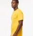 M&O Knits 4800 Gold Soft Touch T-Shirt in Yellow side view