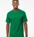 M&O Knits 4800 Gold Soft Touch T-Shirt in Fine kelly green front view