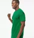 M&O Knits 4800 Gold Soft Touch T-Shirt in Fine kelly green side view