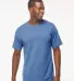 M&O Knits 4800 Gold Soft Touch T-Shirt in Heather royal front view