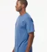 M&O Knits 4800 Gold Soft Touch T-Shirt in Heather royal side view