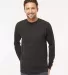 M&O Knits 4820 Gold Soft Touch Long Sleeve T-Shirt in Black front view