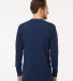 M&O Knits 4820 Gold Soft Touch Long Sleeve T-Shirt in Deep navy back view