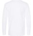 M&O Knits 4820 Gold Soft Touch Long Sleeve T-Shirt White back view