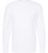 M&O Knits 4820 Gold Soft Touch Long Sleeve T-Shirt White front view