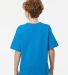 M&O Knits 4850 Youth Gold Soft Touch T-Shirt in Turquoise back view