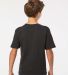 M&O Knits 4850 Youth Gold Soft Touch T-Shirt in Black back view