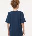 M&O Knits 4850 Youth Gold Soft Touch T-Shirt in Deep navy back view