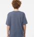 M&O Knits 4850 Youth Gold Soft Touch T-Shirt in Heather navy back view