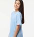 M&O Knits 4850 Youth Gold Soft Touch T-Shirt in Light blue side view