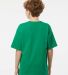 M&O Knits 4850 Youth Gold Soft Touch T-Shirt in Fine kelly green back view