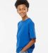 M&O Knits 4850 Youth Gold Soft Touch T-Shirt in Royal side view