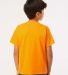 M&O Knits 4850 Youth Gold Soft Touch T-Shirt in Safety orange back view