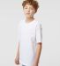 M&O Knits 4850 Youth Gold Soft Touch T-Shirt in White side view