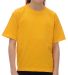 M&O Knits 4850 Youth Gold Soft Touch T-Shirt in Gold front view