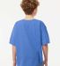 M&O Knits 4850 Youth Gold Soft Touch T-Shirt in Heather royal back view
