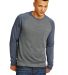 Alternative Apparel 32022F2 Unisex Champ Eco-Fleec in Ec gry/ ec t nvy front view