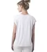 Alternative Apparel 4461HM Ladies' Modal Tri-Blend WHITE back view