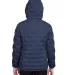 North End NE708W Ladies' Loft Puffer Jacket CLASSC NVY/ CRBN back view
