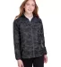 North End NE711W Ladies' Rotate Reflective Jacket BLACK/ CARBON front view
