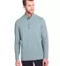 North End NE400 Men's Jaq Snap-Up Stretch Performa OPAL BLUE front view