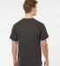 0207TC Tultex Blend V-Neck in Heather graphite back view
