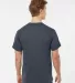 0207TC Tultex Blend V-Neck in Heather navy back view