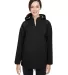 North End NE718W Ladies' City Hybrid Shell BLACK front view