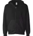 SS4500Z - Independent Trading Co. Basic Full Zip H Black front view