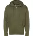 SS4500Z - Independent Trading Co. Basic Full Zip H Army Heather front view