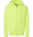 SS4500Z - Independent Trading Co. Basic Full Zip H Safety Yellow front view