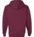 SS4500Z - Independent Trading Co. Basic Full Zip H Maroon back view