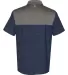 Izod 13GG004 Colorblocked Space-Dyed Polo Club Blue/ Smoked Pearl back view