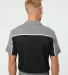 Adidas Golf Clothing A512 Ultimate Colorblock Polo Black/ Grey Two/ Grey Five Melange back view