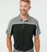 Adidas Golf Clothing A512 Ultimate Colorblock Polo Black/ Grey Two/ Grey Five Melange front view