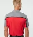 Adidas Golf Clothing A512 Ultimate Colorblock Polo Collegiate Red/ Black/ Grey Five Melange back view