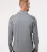 Adidas Golf Clothing A520 Shoulder Stripe Quarter- Grey Three back view
