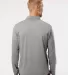 Adidas Golf Clothing A522 Heather Block Print Quar Grey Three Melange/ Black back view