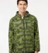 Adidas Golf Clothing A524 Hooded Full-Zip Windbrea Tech Olive/ Legend Earth front view