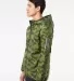 Adidas Golf Clothing A524 Hooded Full-Zip Windbrea Tech Olive/ Legend Earth side view
