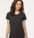 M&O Knits 4810 Women's Gold Soft Touch T-Shirt Black front view