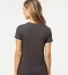 M&O Knits 4810 Women's Gold Soft Touch T-Shirt Charcoal back view